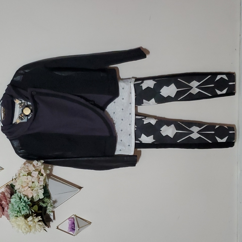 Revolve l Joes Jeans Unique Geometric White & Black Pants 65% Lyocell 33% Cotton - Picture 4 of 6